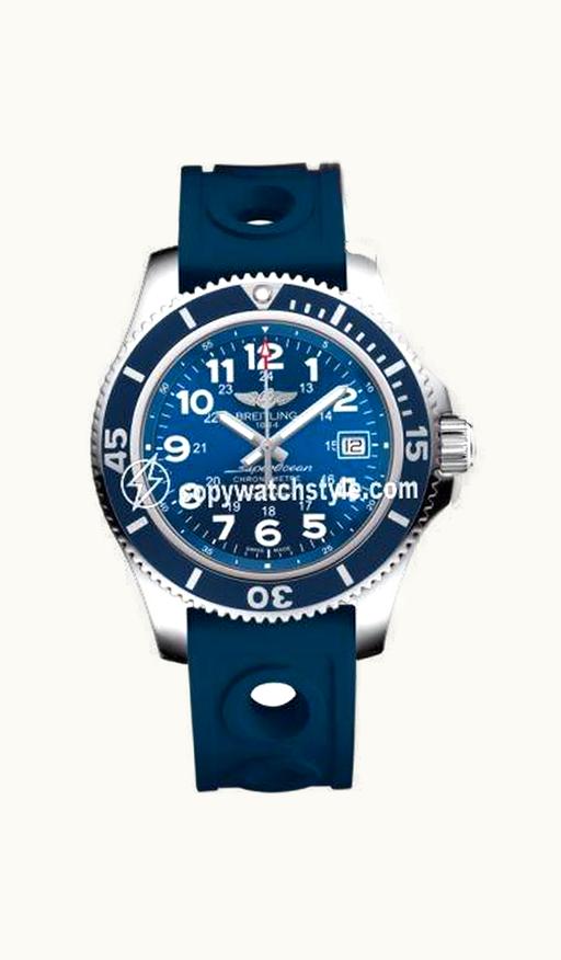 Breitling Superocean II 42 Stainless Steel / Blue / Mariner Blue / Ocean Racer / Pin