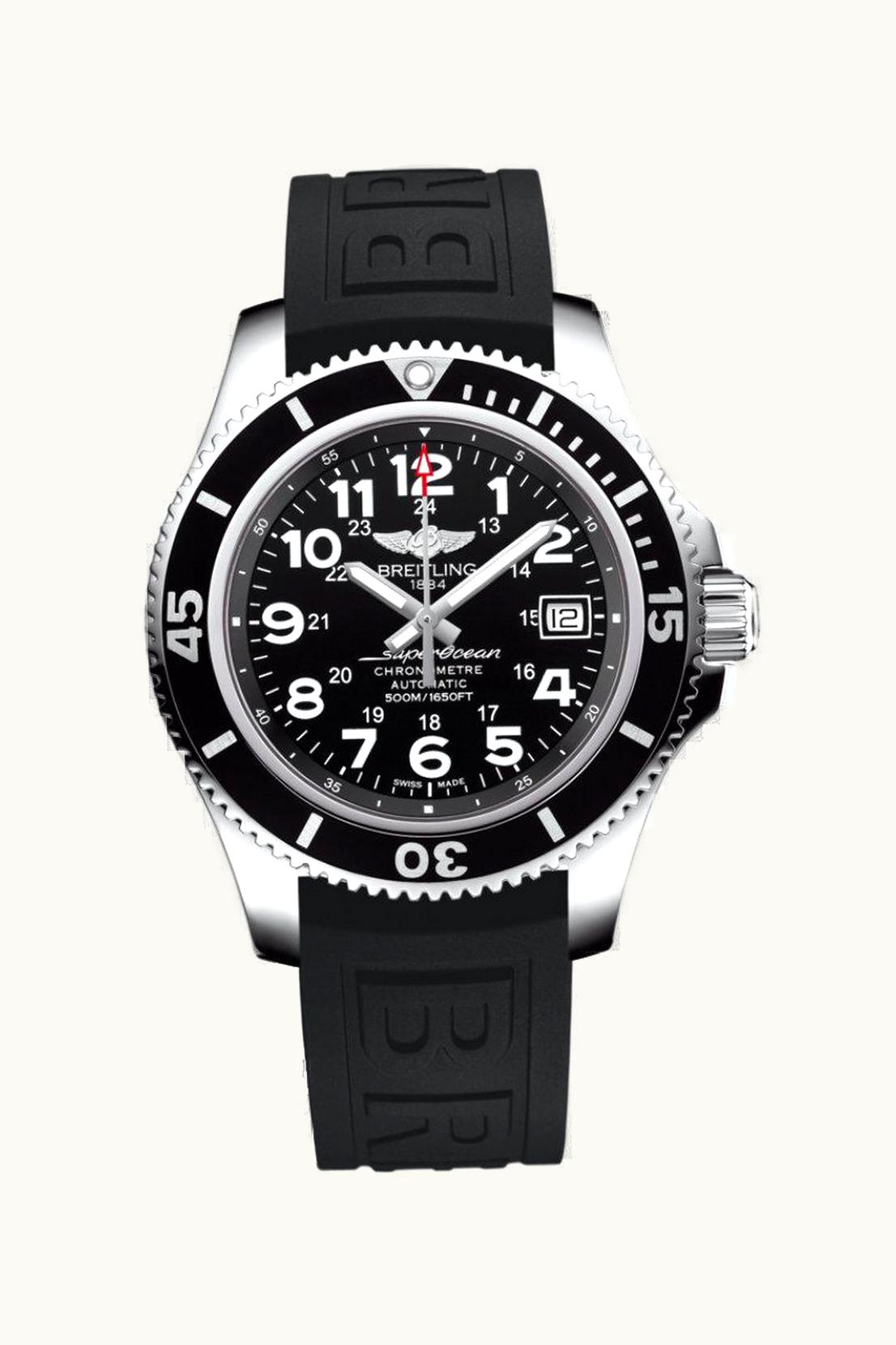 Breitling Superocean II 42 Stainless Steel / Volcano Black / Rubber