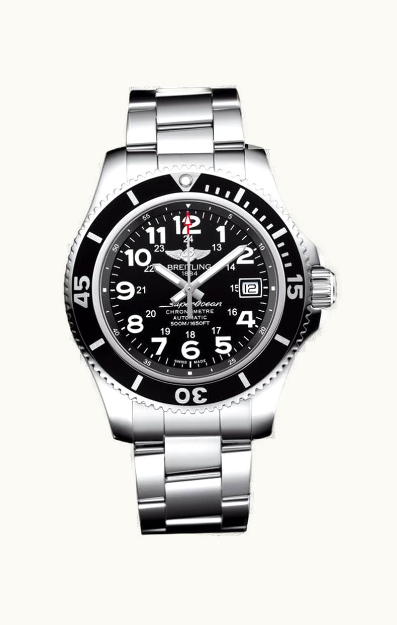 Breitling Superocean II 42 Stainless Steel / Volcano Black / Bracelet