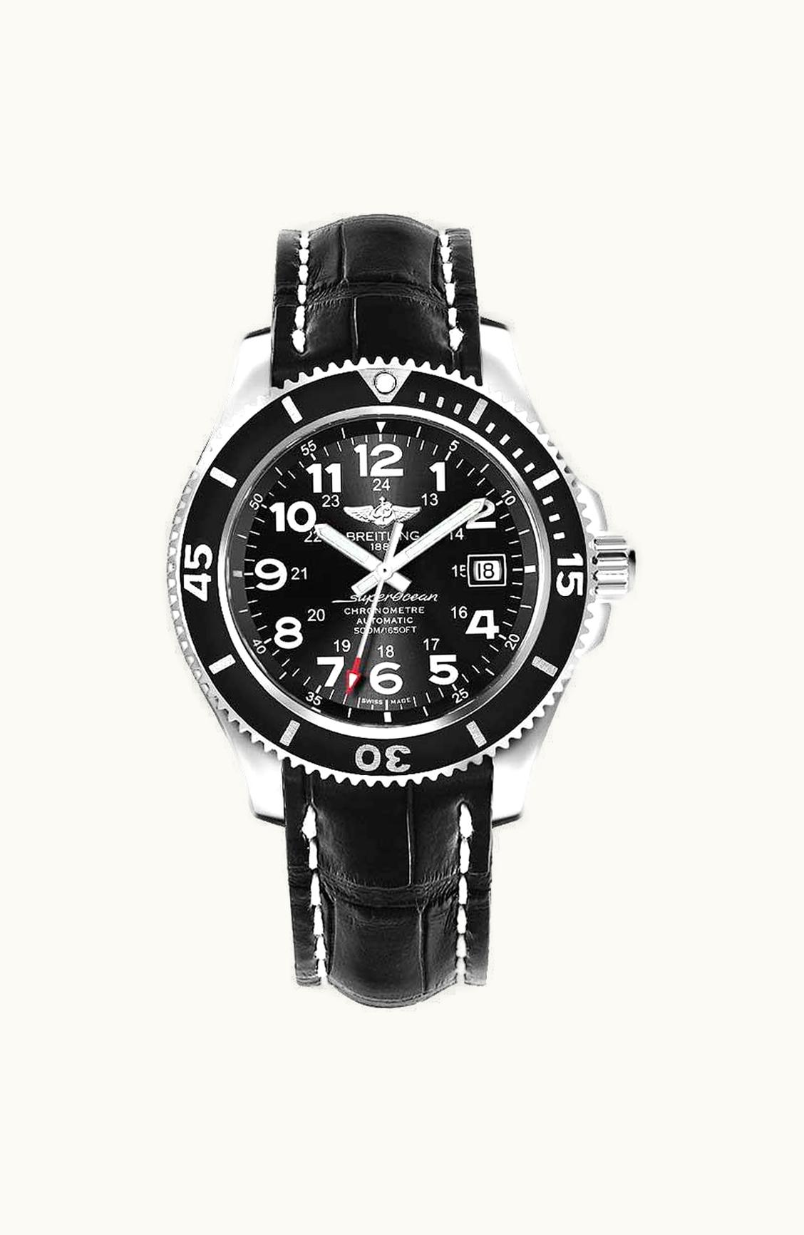 Breitling Superocean II 42 Stainless Steel / Volcano Black / Rubber