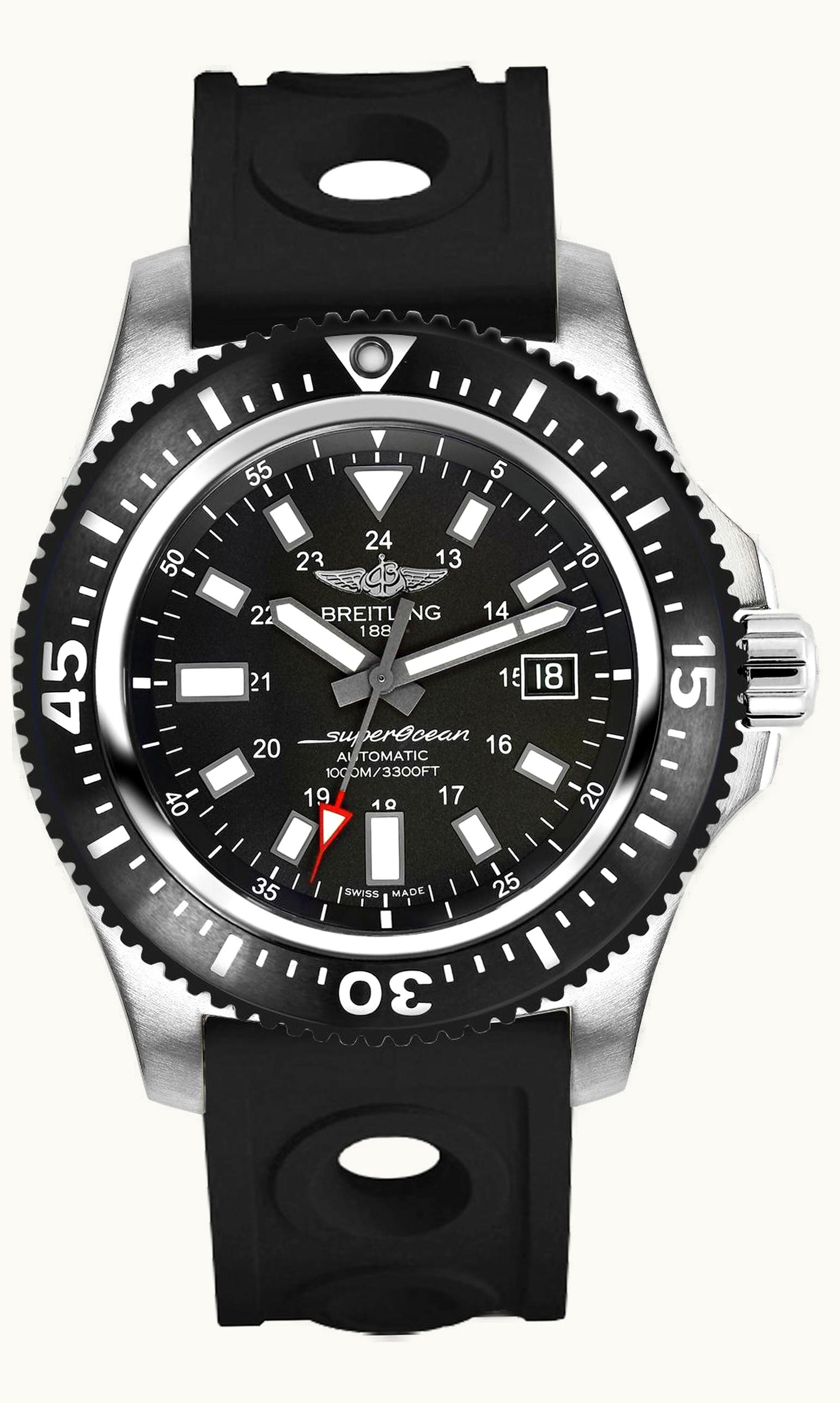 Breitling Superocean 44 Special Stainless Steel / Volcano Black / Rubber