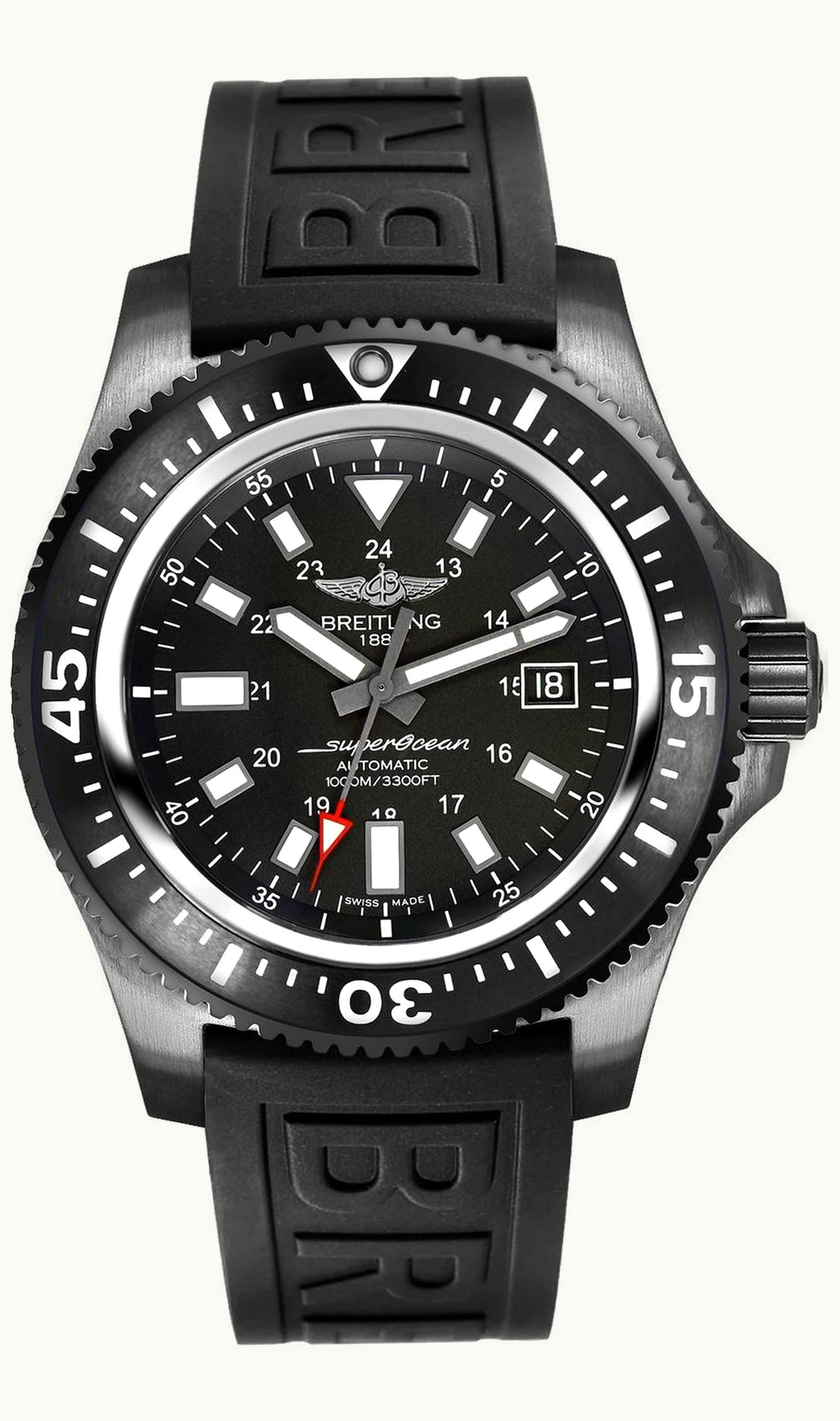Breitling Superocean 44 Special Blacksteel / Black / Rubber