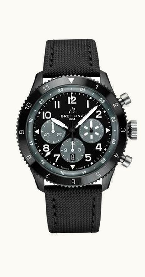 Breitling Superocean 44 Special Blacksteel / Diamondworks / Black / Rubber