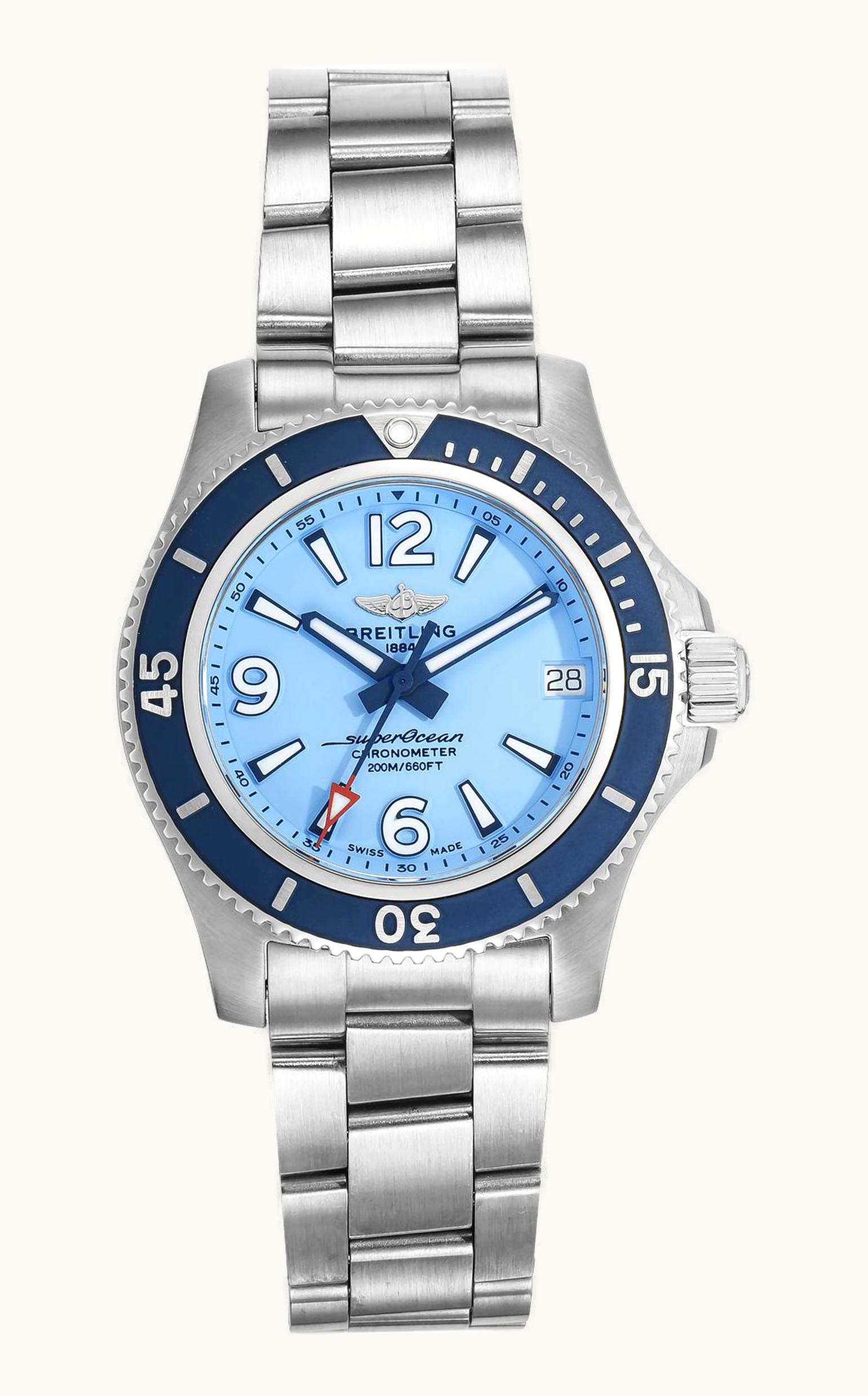 Breitling Superocean 36 Stainless Steel / Blue / Bracelet