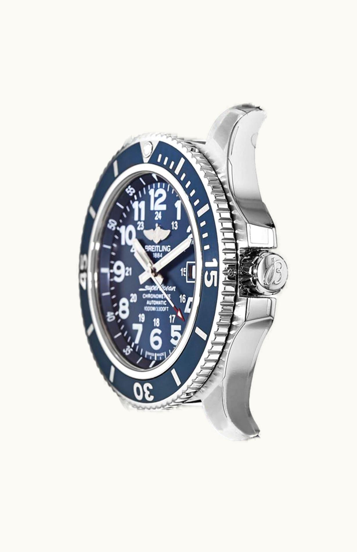 Breitling Superocean II 44 Stainless Steel / Blue / Mariner Blue / Rubber / Folding