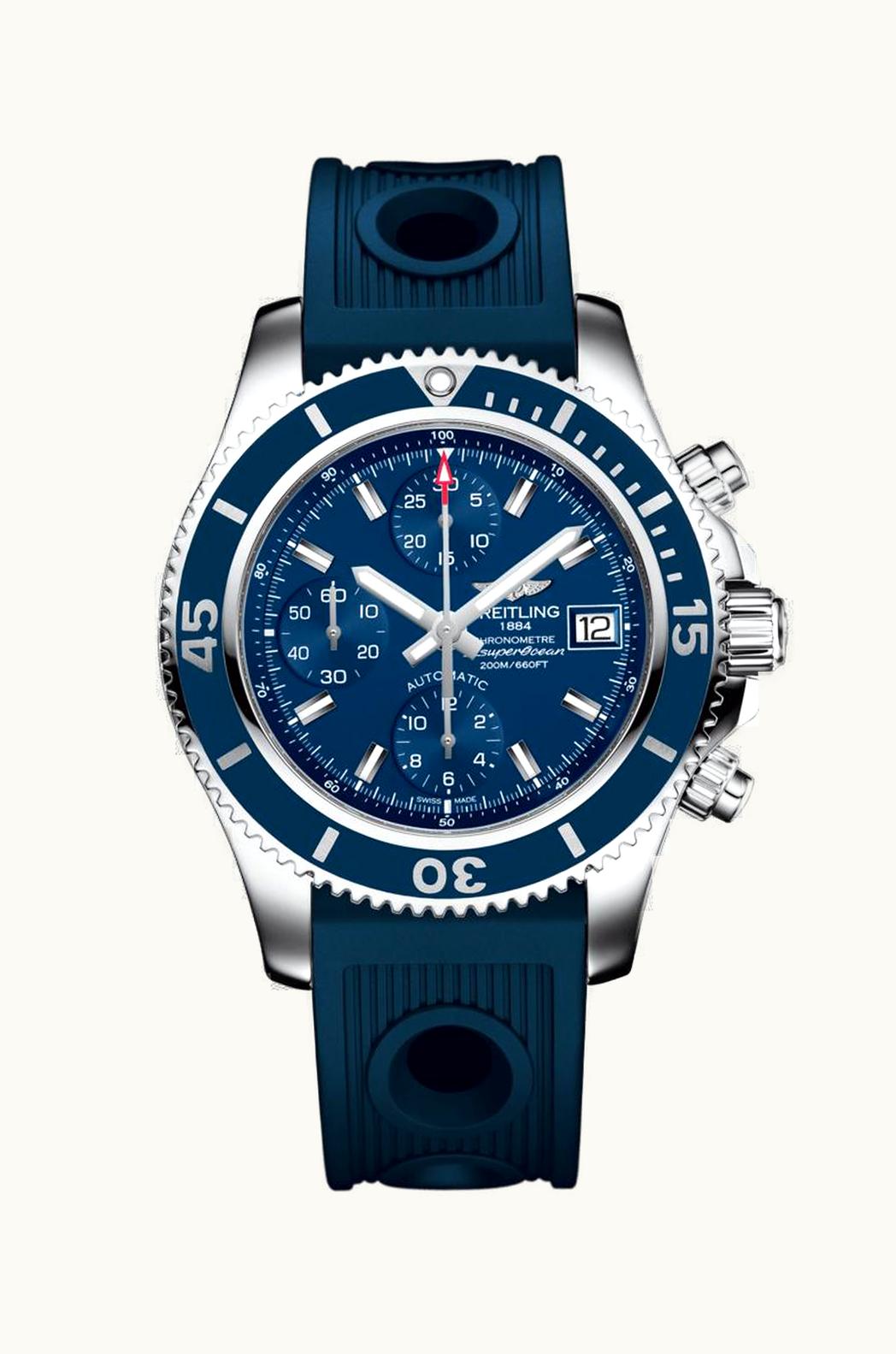 Breitling Superocean Chronograph 42 Stainless Steel / Blue / Rubber / Folding
