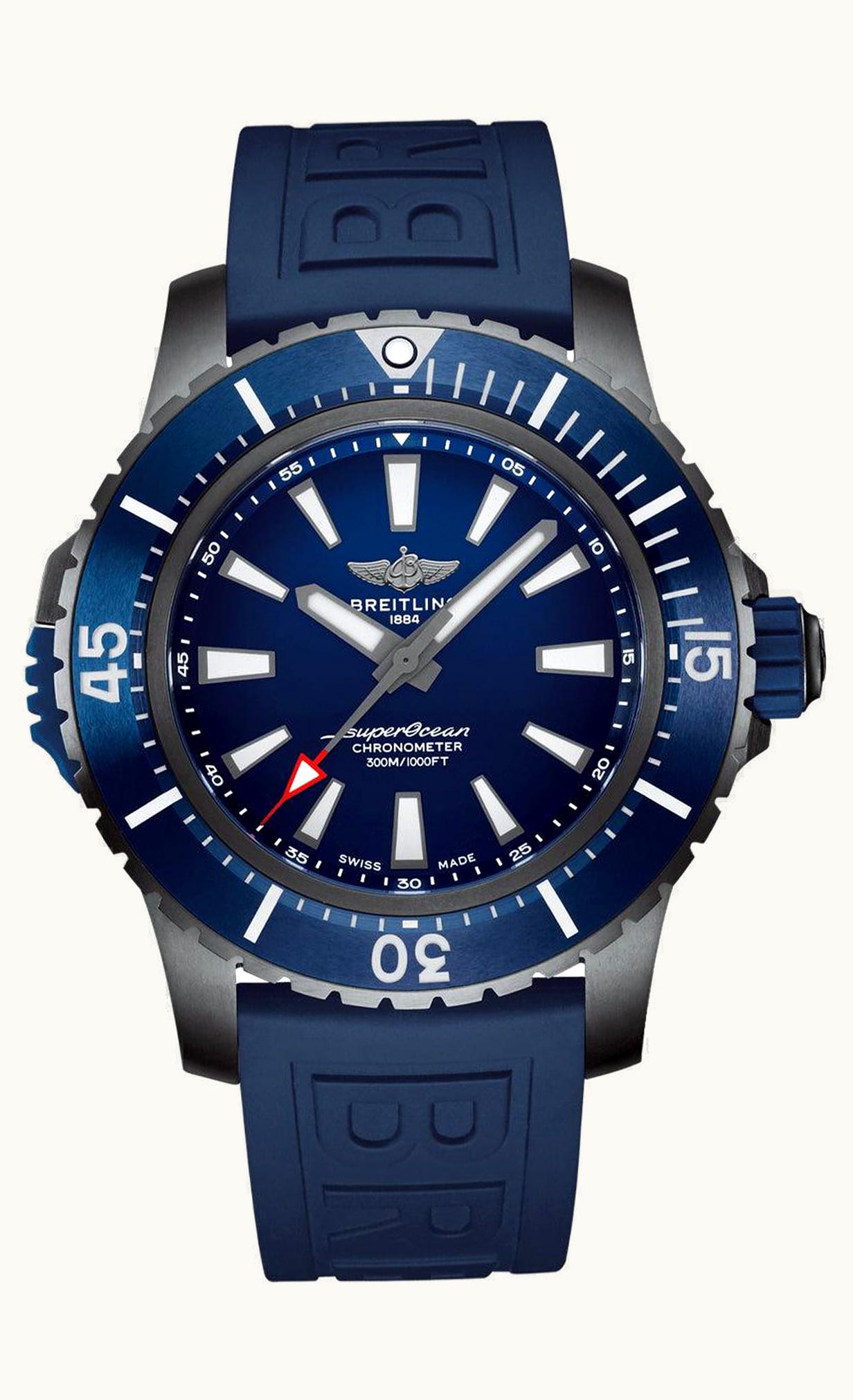 Breitling Superocean II 48 Titanium / Blue / Rubber / Pin