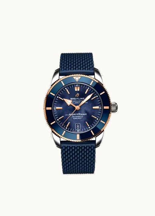 Breitling Superocean Heritage II B20 Automatic 42 Stainless Steel - Red Gold / Blue MOP / Boutique