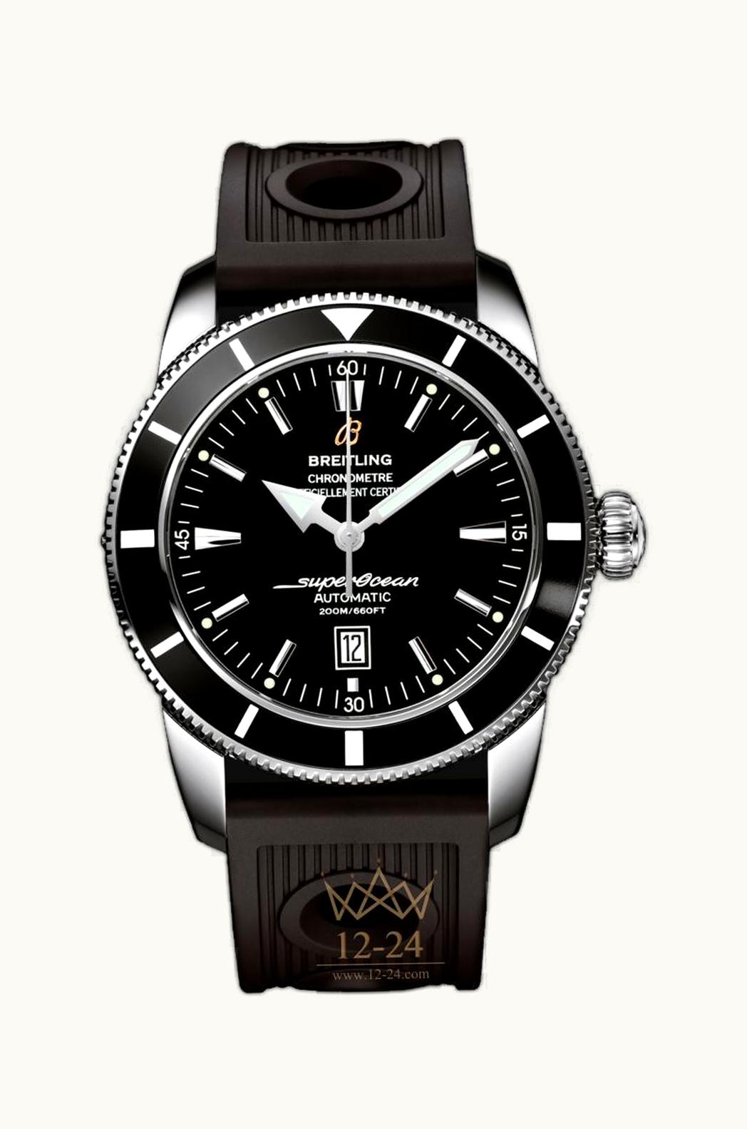 Breitling Superocean Heritage 46 Stainless Steel / Black / Black / Rubber
