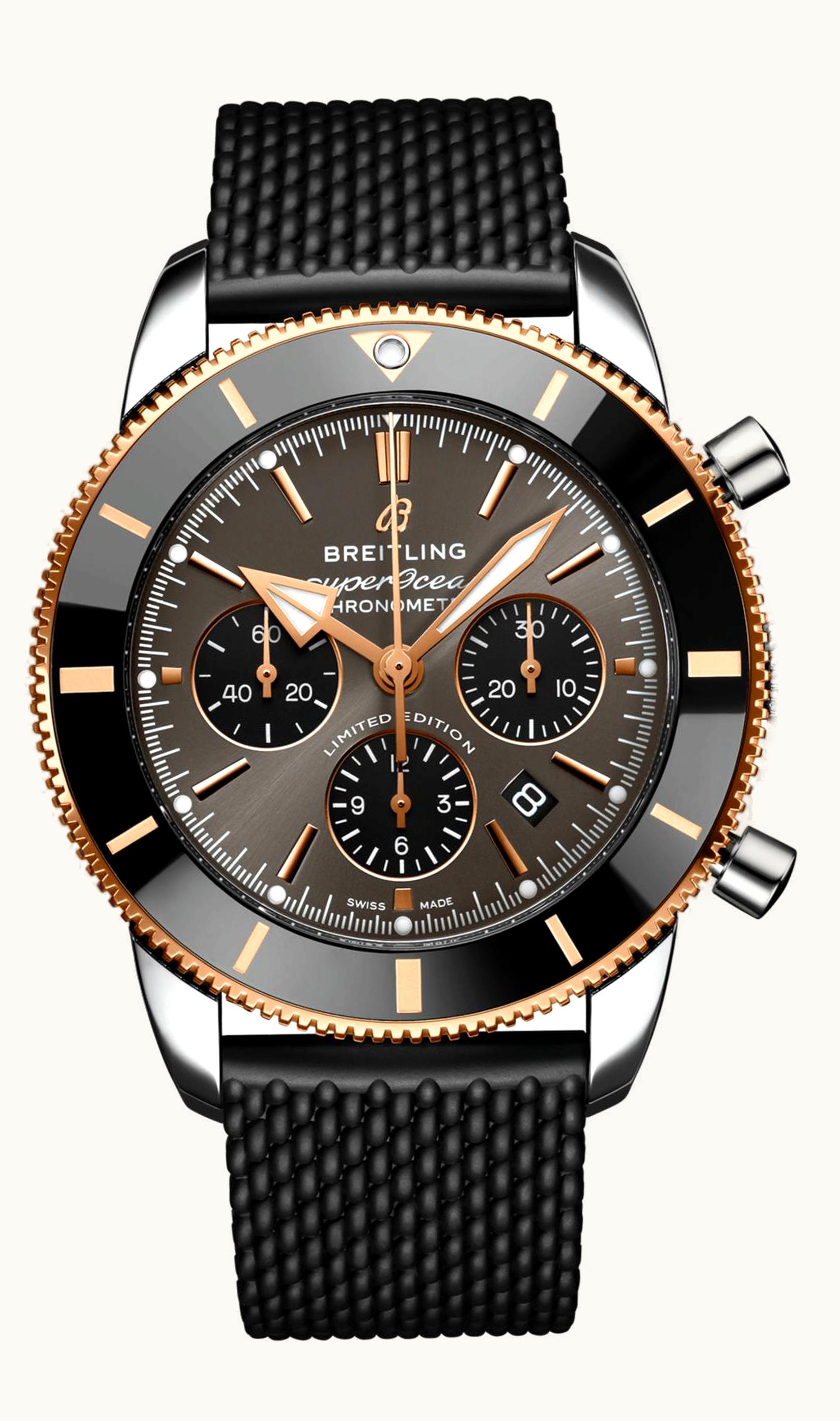 Breitling Superocean Heritage II B01 Chronograph 44 Stainless Steel / Red Gold / Grey