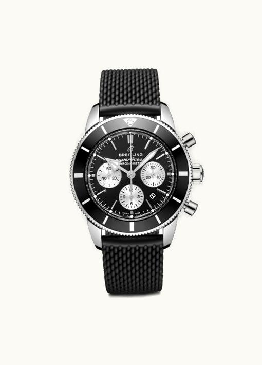 Breitling Superocean Heritage II B01 Chronograph 44 Stainless Steel / Black / Rubber / Folding