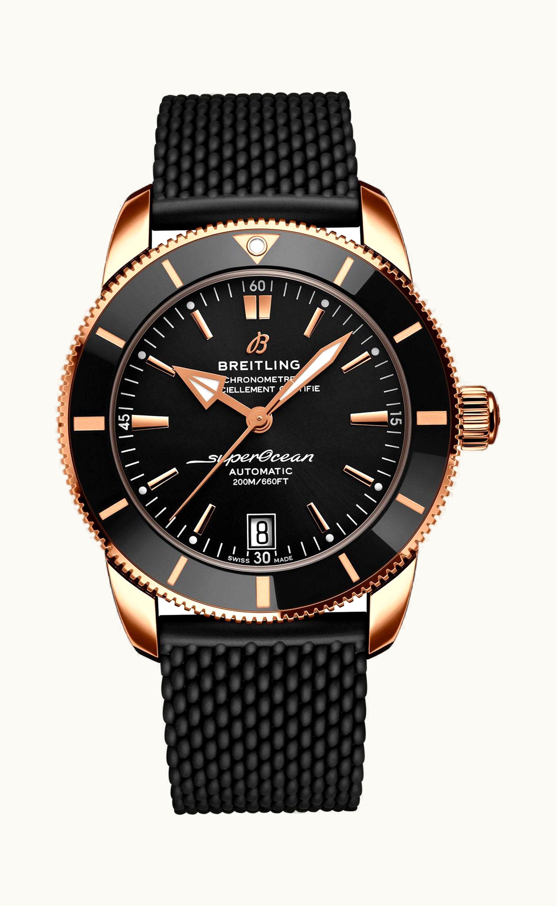 Breitling Superocean Heritage II 42 Red Gold / Black / Black / Rubber