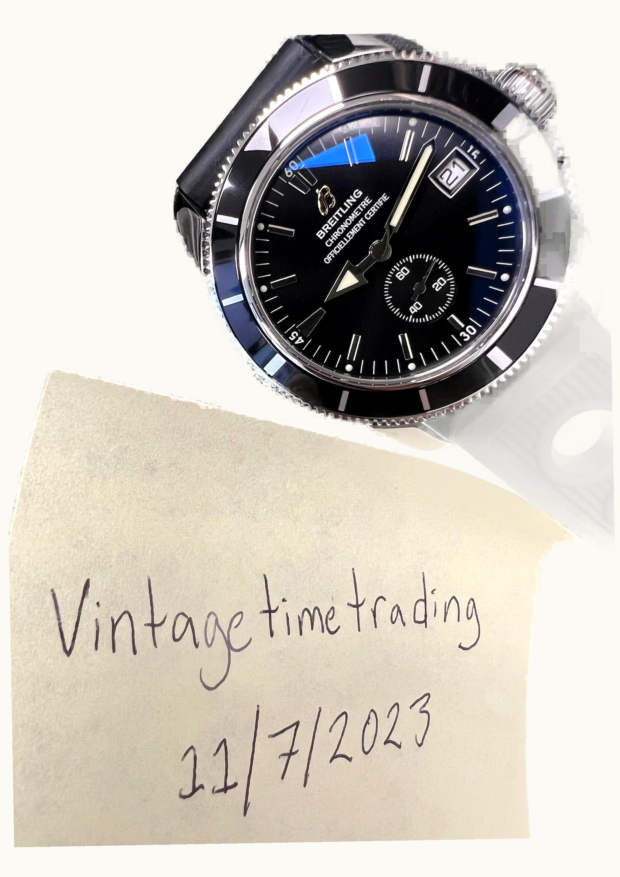 Breitling Superocean Heritage 38 Stainless Steel / Blue / Rubber
