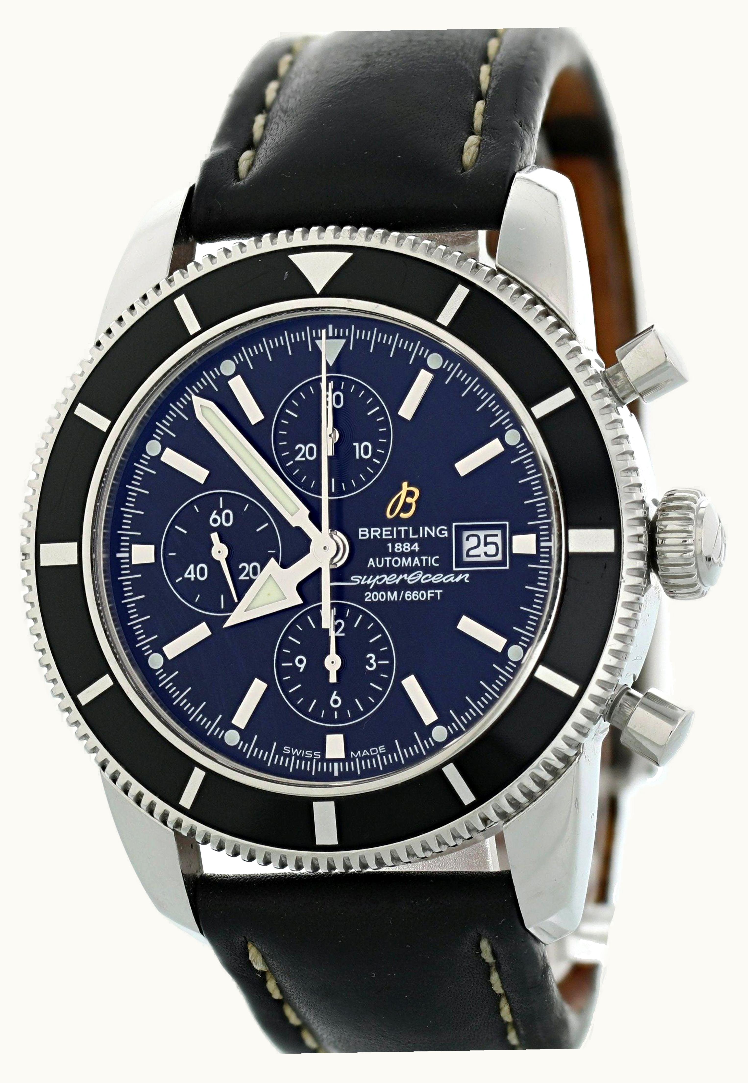 Breitling Superocean Heritage 46 Chronograph Stainless Steel / Black / Gun Blue / Rubber