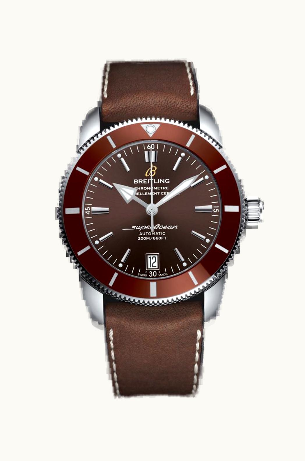 Breitling Superocean Heritage 46 Chronograph Stainless Steel / Bronze / Bronze / Calf