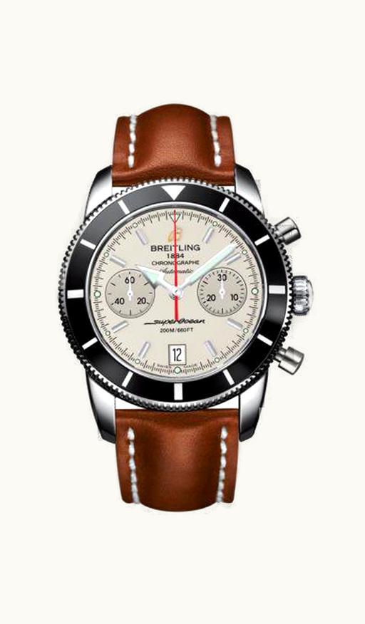 Breitling Superocean Heritage 44 Chronograph Stainless Steel / Black / Silver / Calf