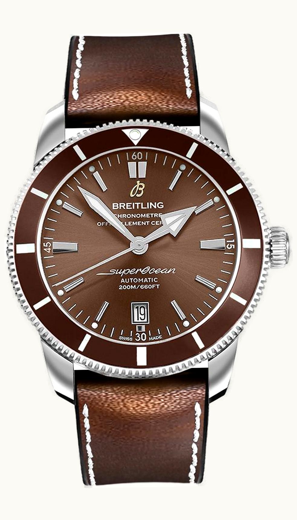 Breitling Superocean Heritage II 46 Stainless Steel / Bronze / Bronze / Rubber Leather