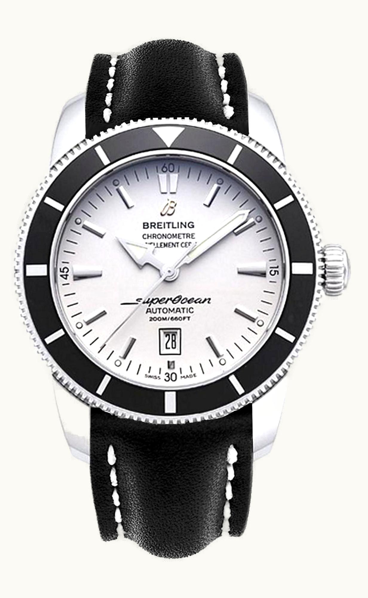 Breitling Superocean Heritage 42 Stainless Steel / Blue / Stratus Silver / Rubber