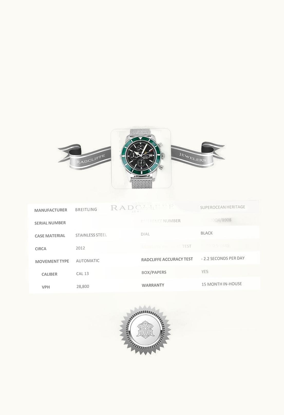 Breitling Superocean Heritage 46 Chronograph Stainless Steel / Red Gold / Black / Rubber