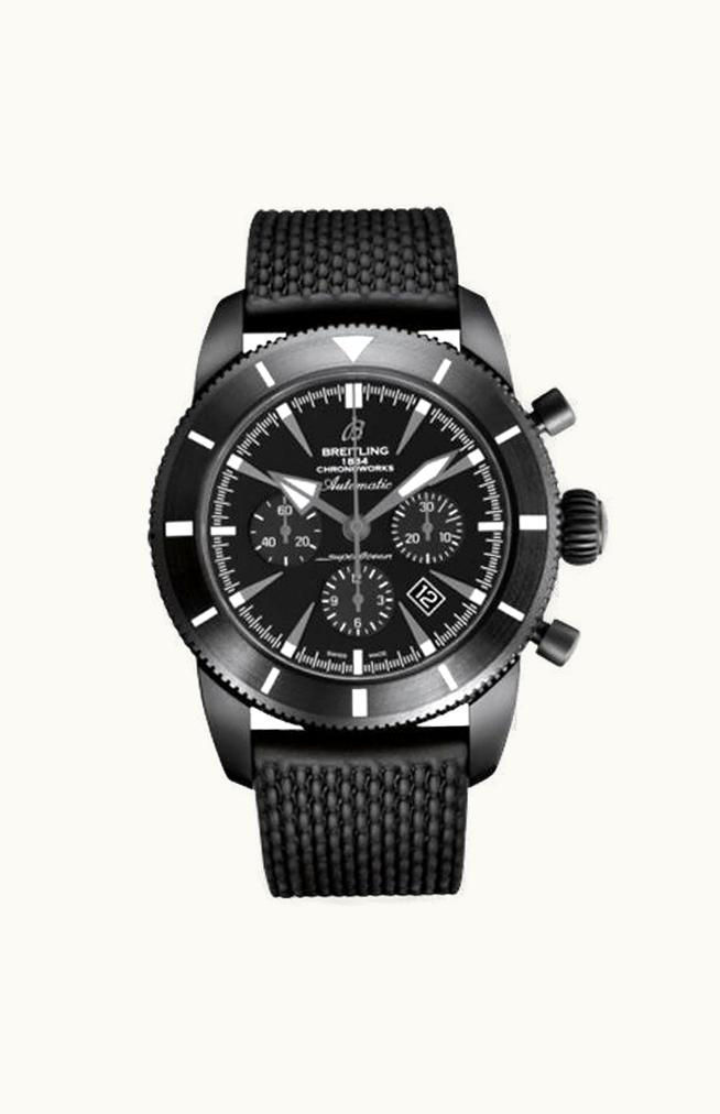 Breitling Superocean Heritage 46 Chronoworks Ceramic / Black / Calf