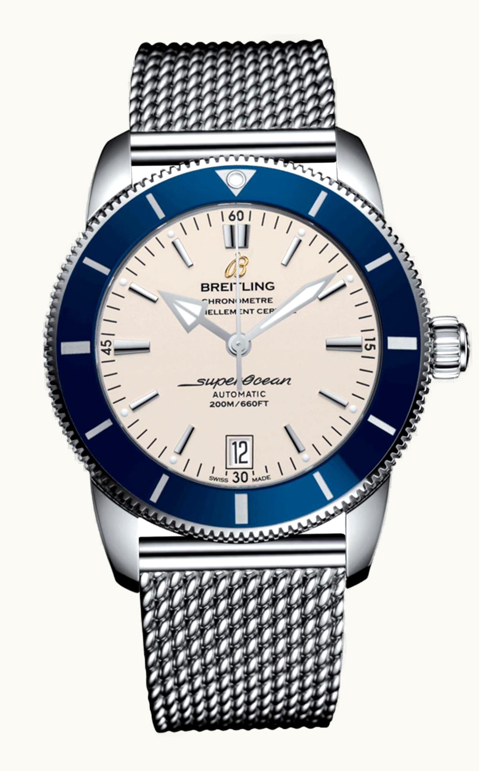 Breitling Superocean Heritage II 42 Stainless Steel / Blue / Silver / Bracelet