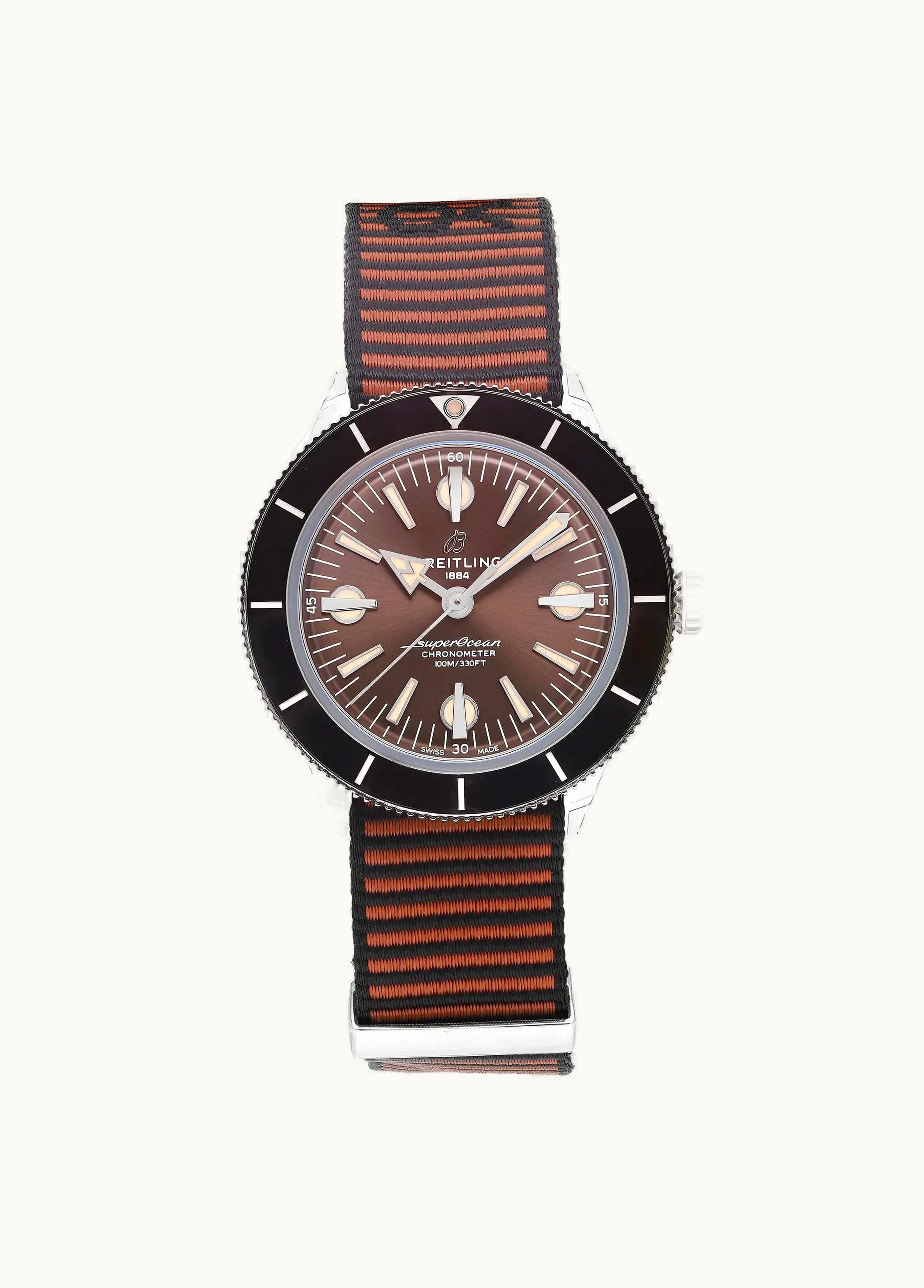 Breitling Superocean Heritage II 42 Stainless Steel / Bronze / Bronze / Croco