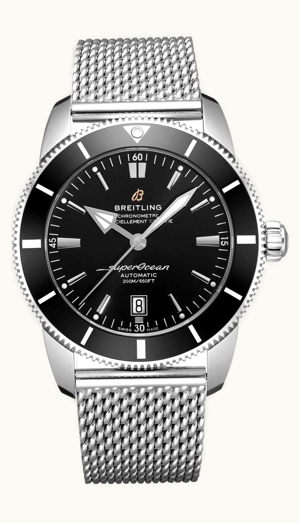 Breitling Superocean Heritage II 46 Stainless Steel / Black / Black / Bracelet