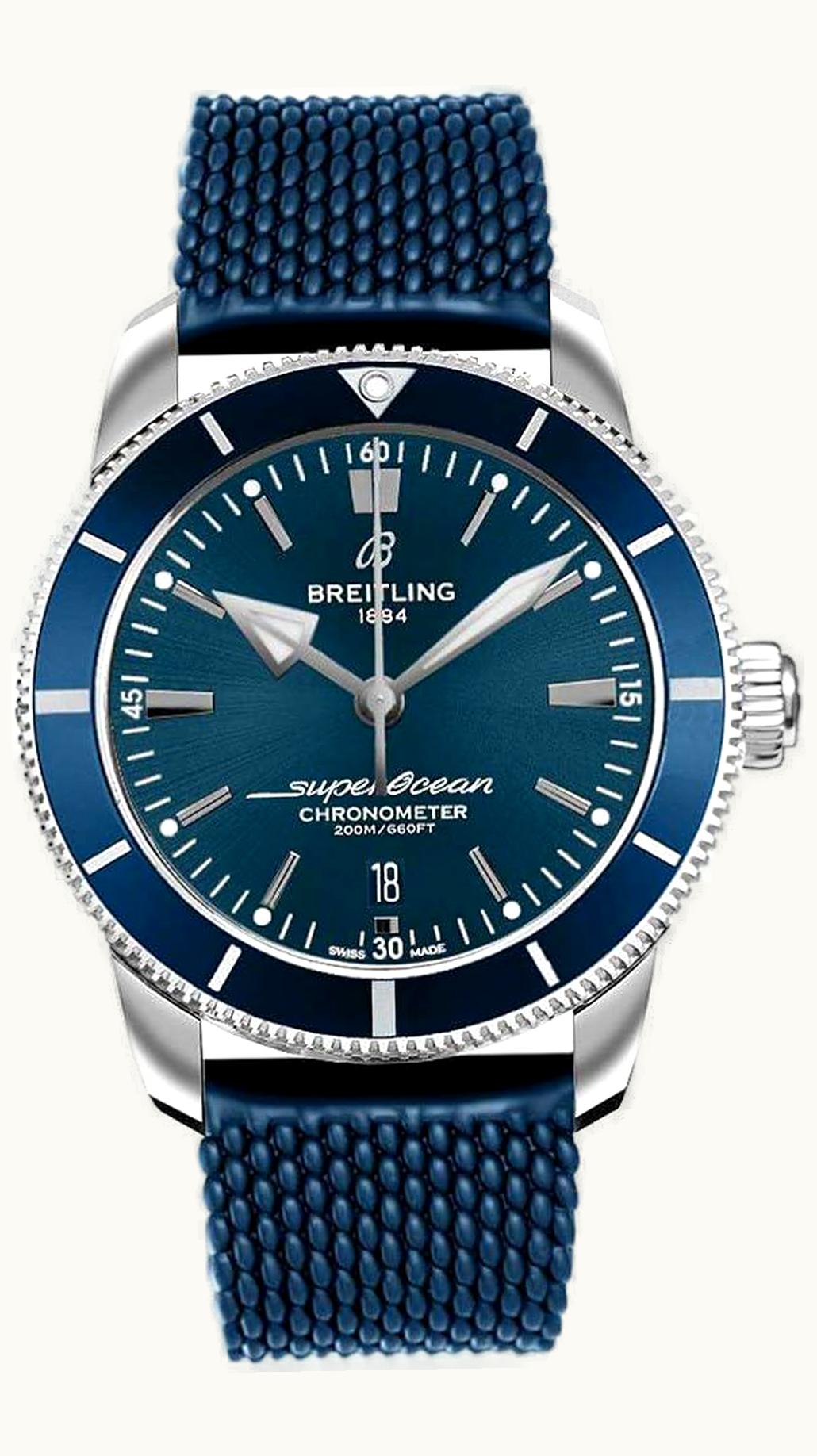 Breitling Superocean Heritage II B20 Automatic 44 Stainless Steel / Blue / Rubber / Folding
