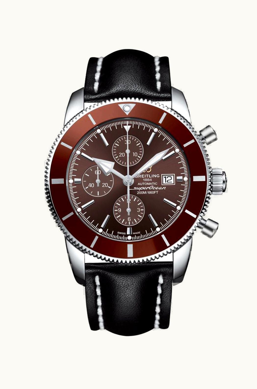 Breitling Superocean Heritage II 46 Chronograph Stainless Steel / Bronze / Bronze /  Calf / Pin