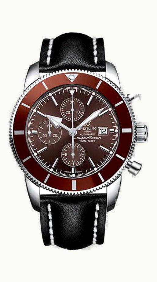 Breitling Superocean Heritage II 46 Chronograph Stainless Steel / Bronze / Bronze /  Calf / Folding