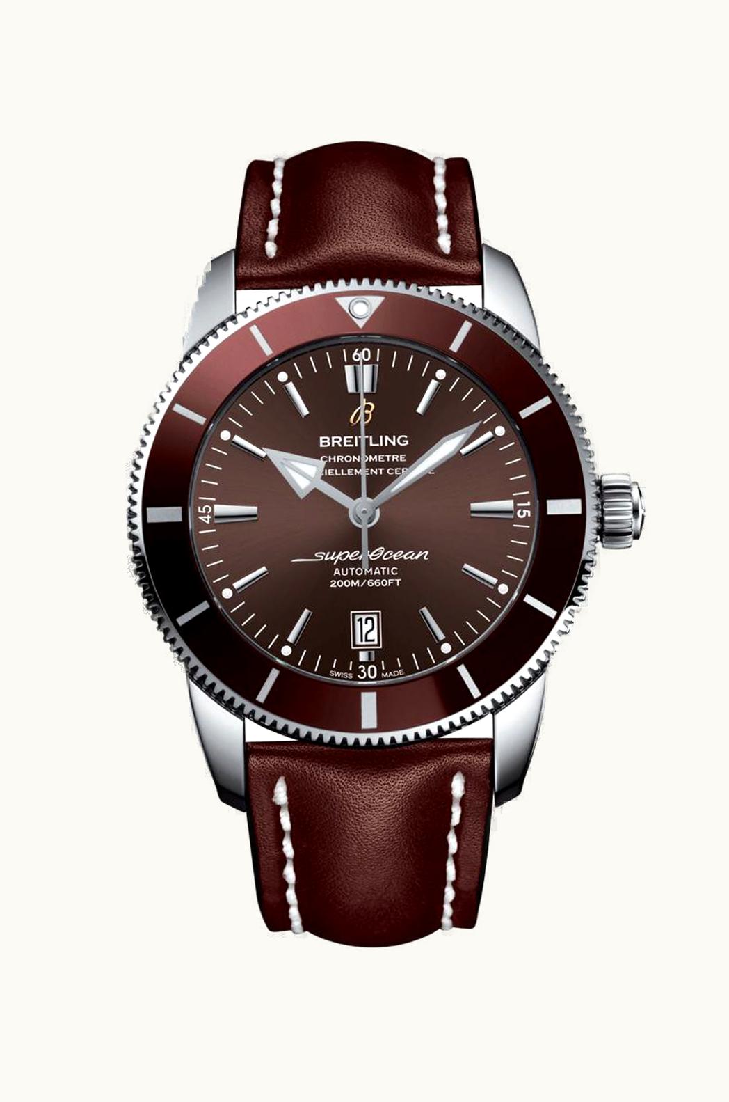 Breitling Superocean Heritage II 46 Stainless Steel / Bronze / Bronze / Calf / Folding