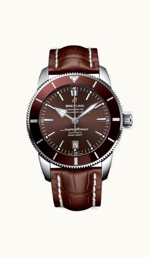 Breitling Superocean Heritage II 46 Stainless Steel / Bronze / Bronze / Croco / Folding