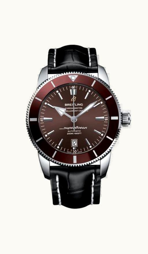 Breitling Superocean Heritage II 46 Stainless Steel / Bronze / Bronze / Croco / Folding