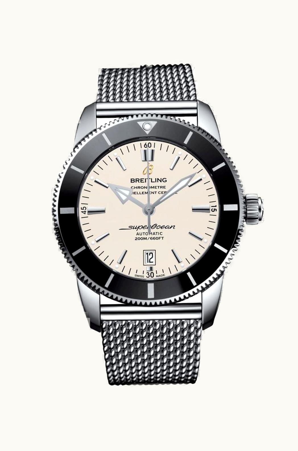 Breitling Superocean Heritage II 46 Stainless Steel / Black / Silver / Bracelet