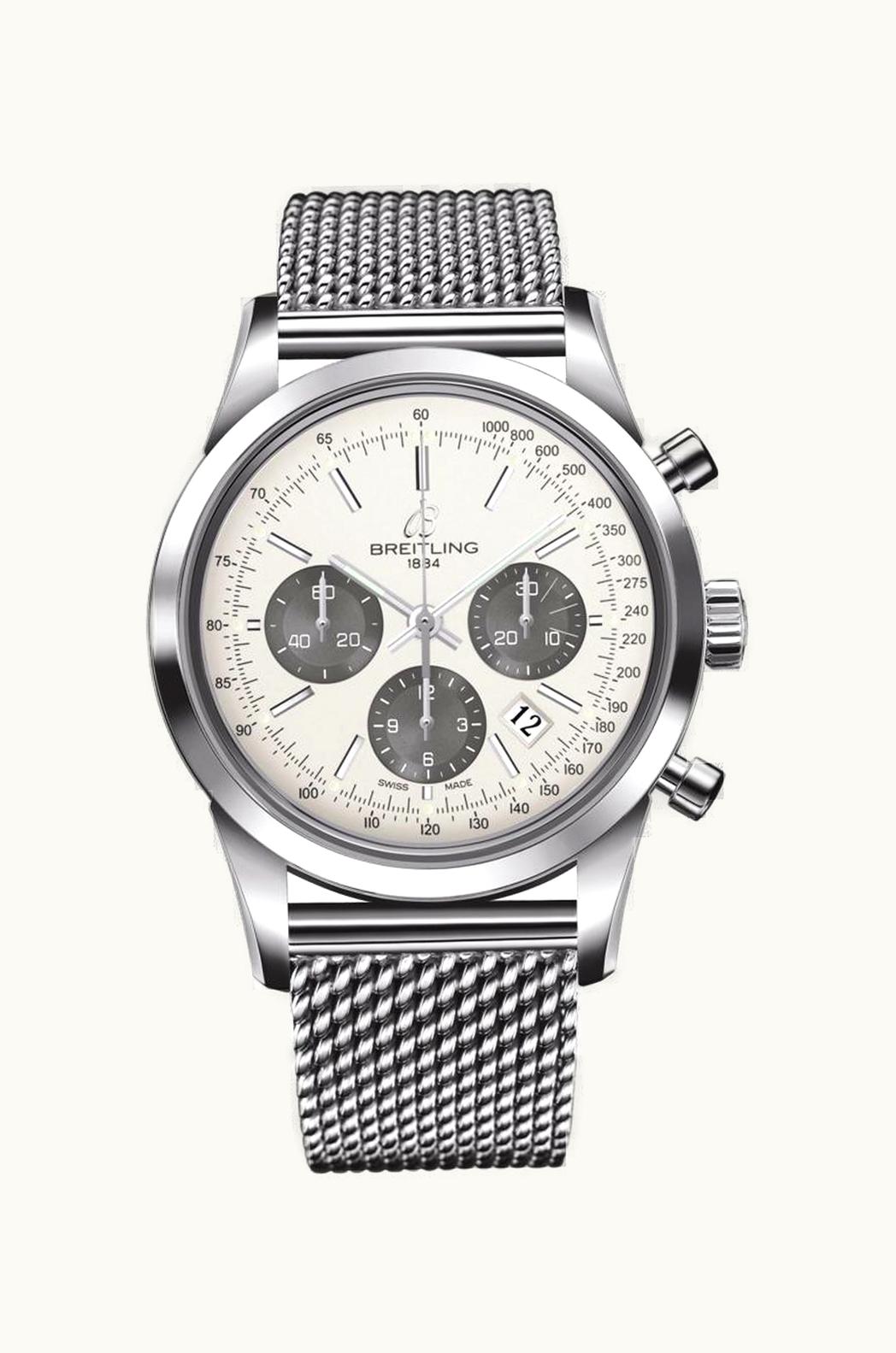 Breitling Transocean Chronograph Stainless Steel / Panda / Ocean Classic