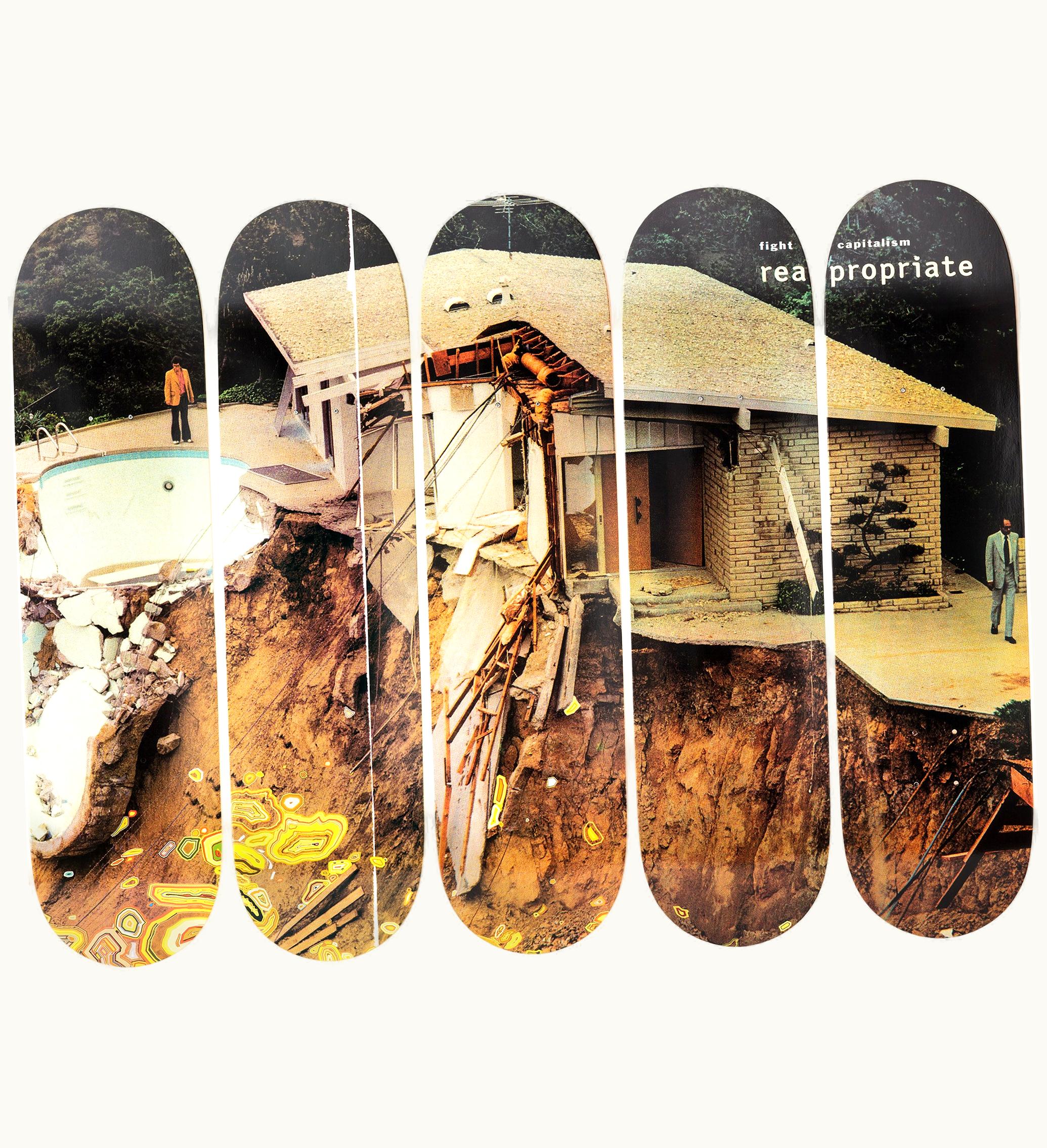 The Skateroom The Skateroom Kelley Walker Then we joked about how we always wanted a sunken living room Skate Deck Brown Black