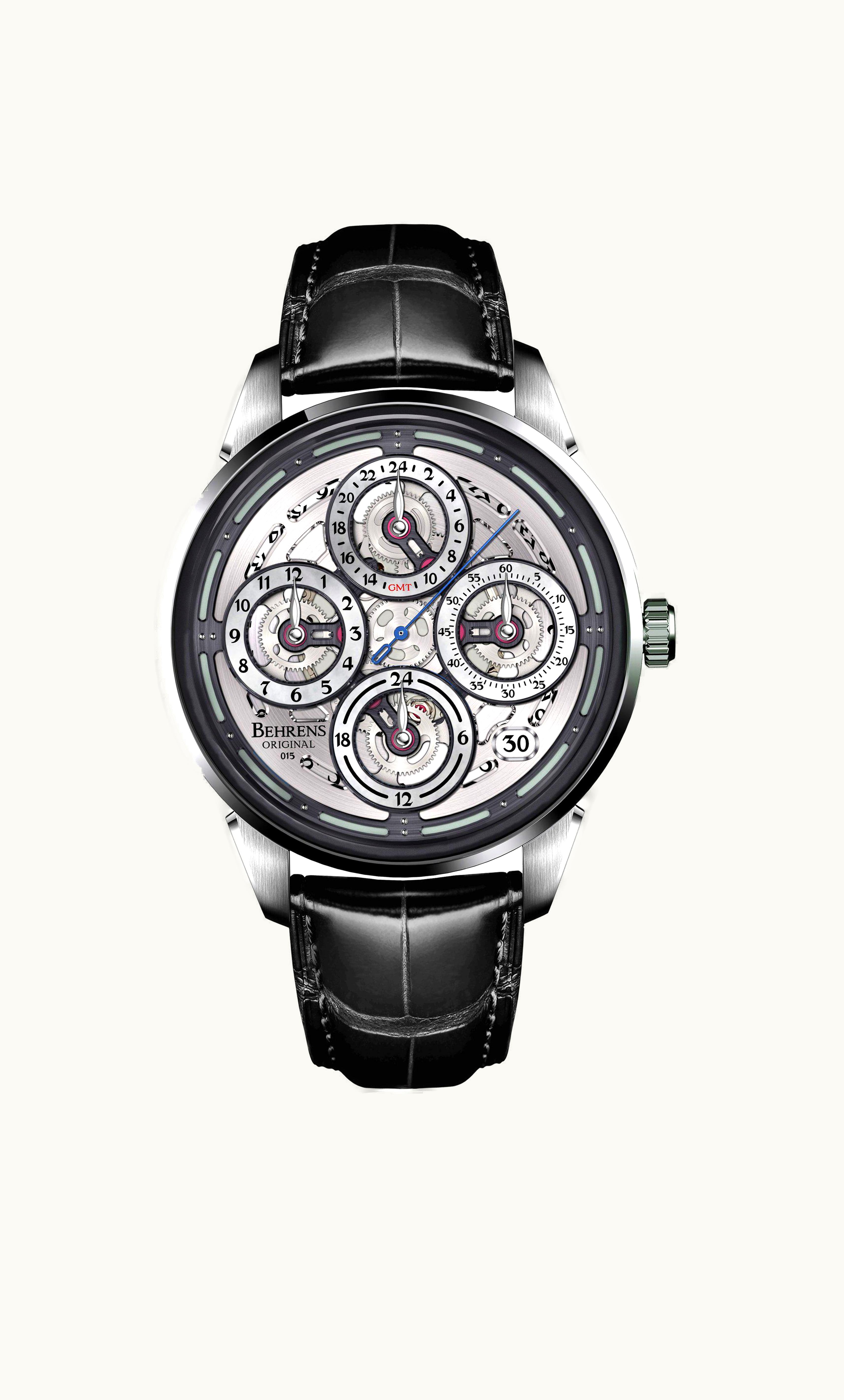 Breitling Transocean Chronograph Stainless Steel / Reverse Panda / Bracelet