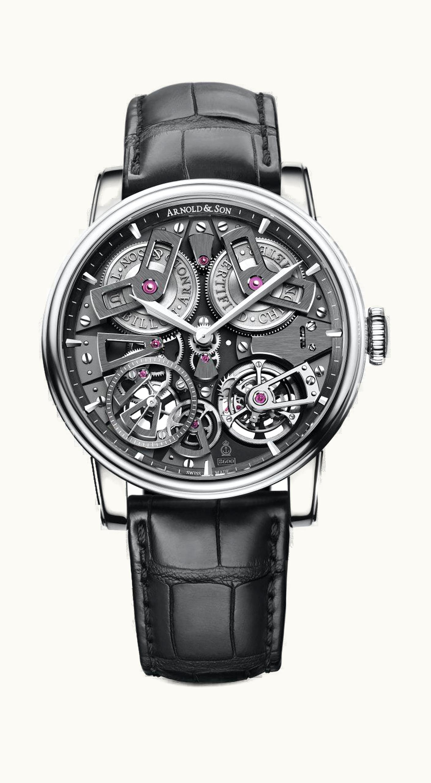 Breitling Transocean Chronograph Stainless Steel / Black / Croco / Pin