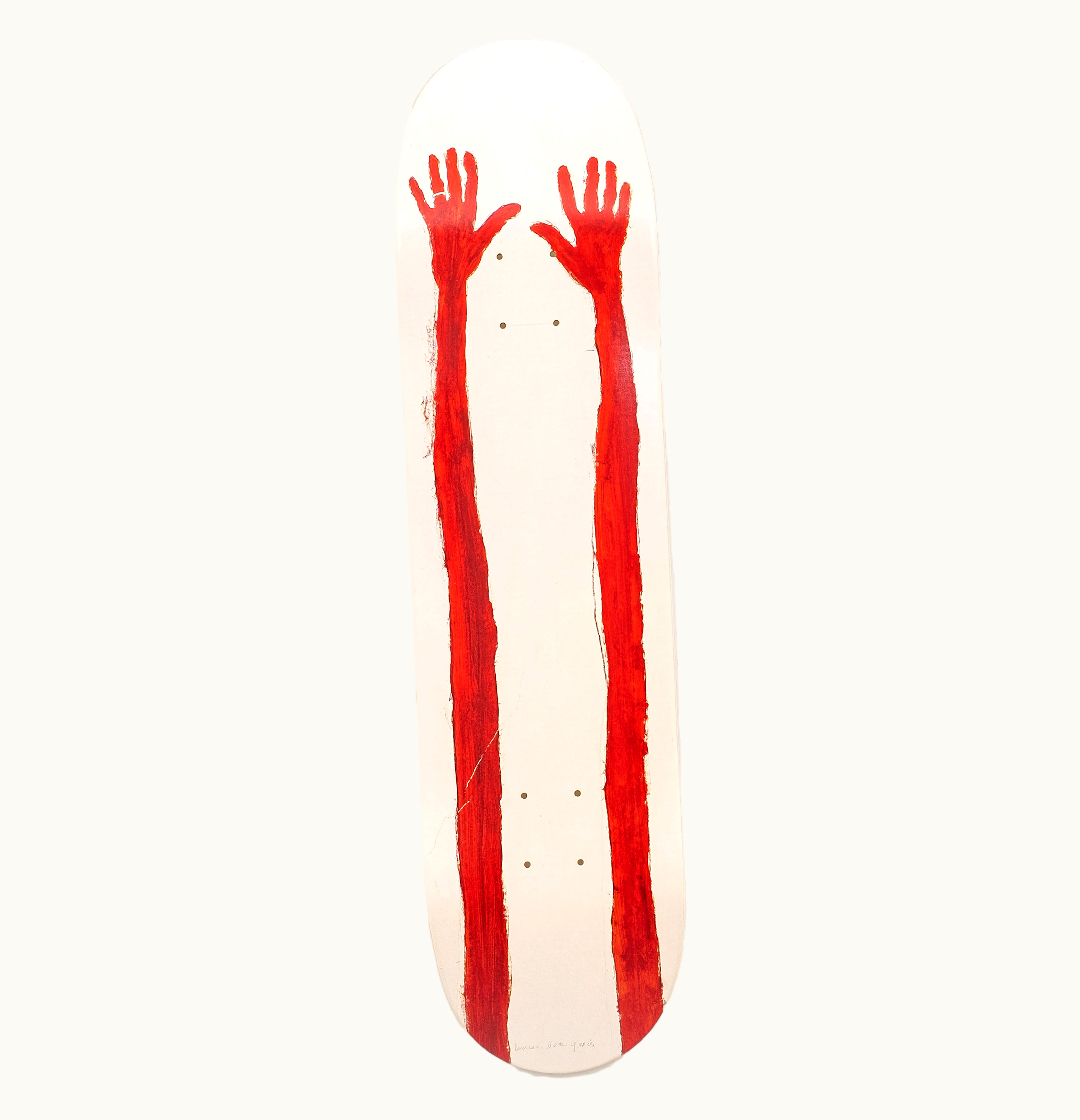 The Skateroom The Skateroom Louise Bourgeois Extreme Tension Skate Deck White Red