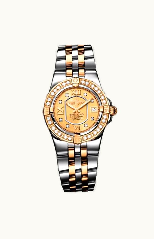 Breitling Starliner 2008 Two Tone Rose / MOP / Diamond