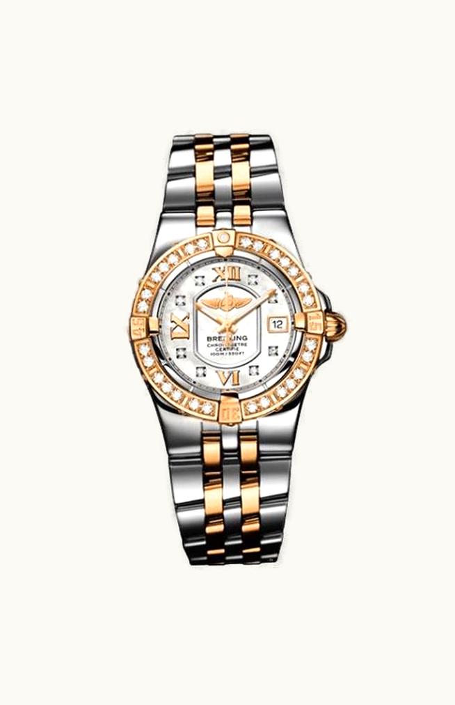 Breitling Starliner 2008 Two Tone Rose / Silver
