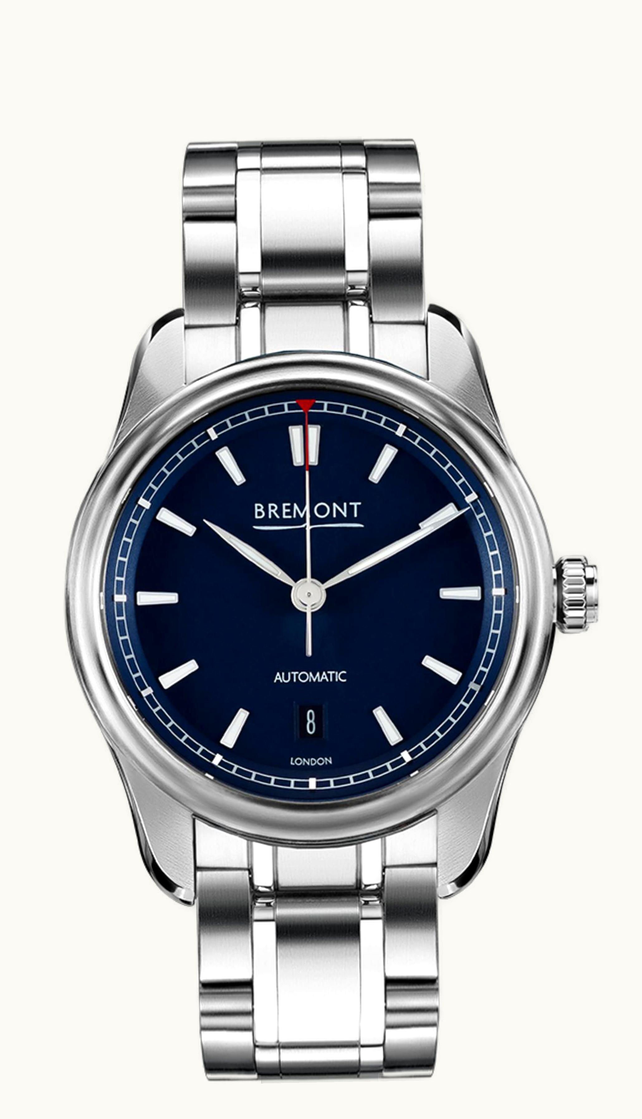 Bremont Airco Mach 3 Stainless Steel / Blue / Calf