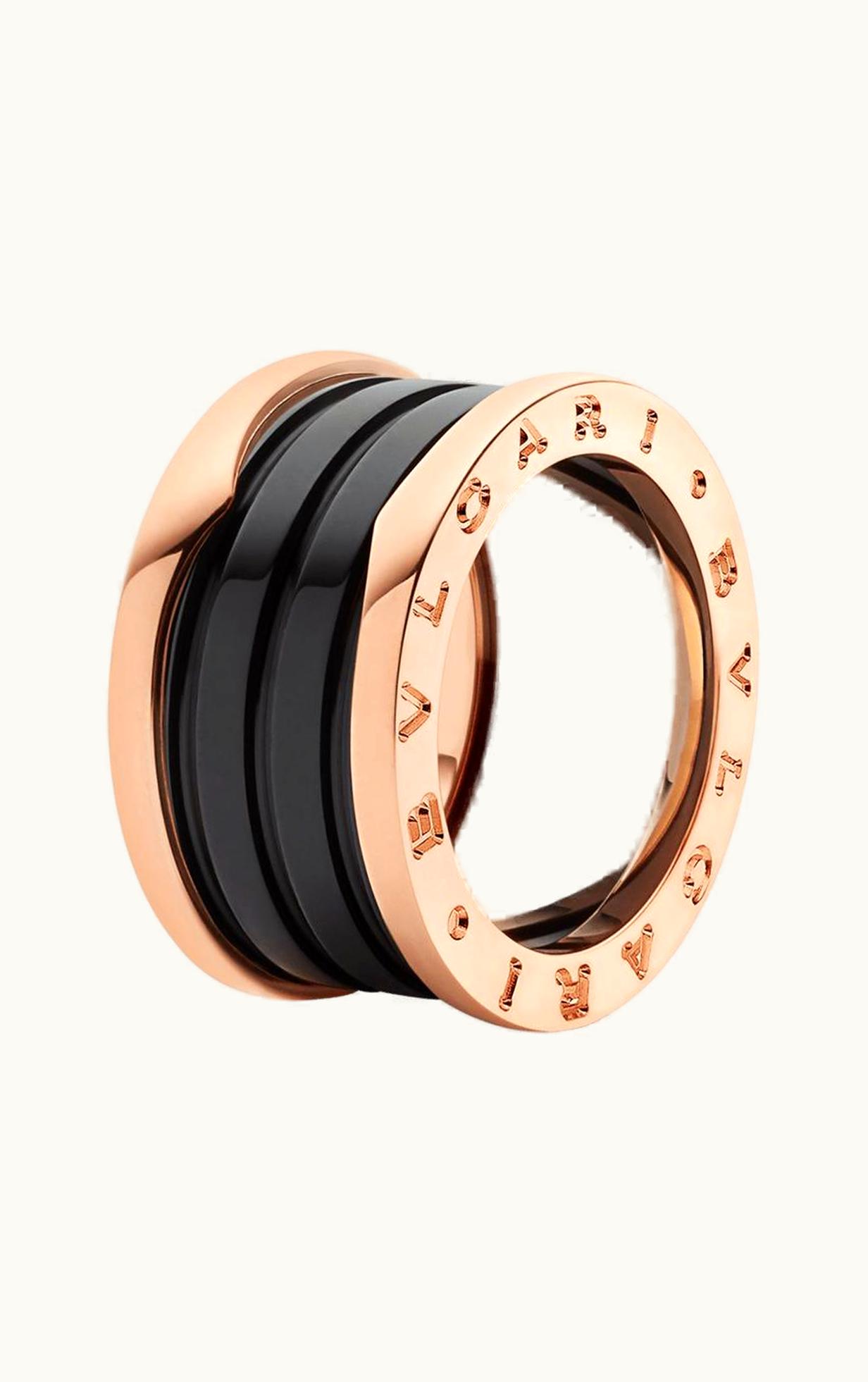 Bulgari B.Zero1 Pink Gold Ceramic Black