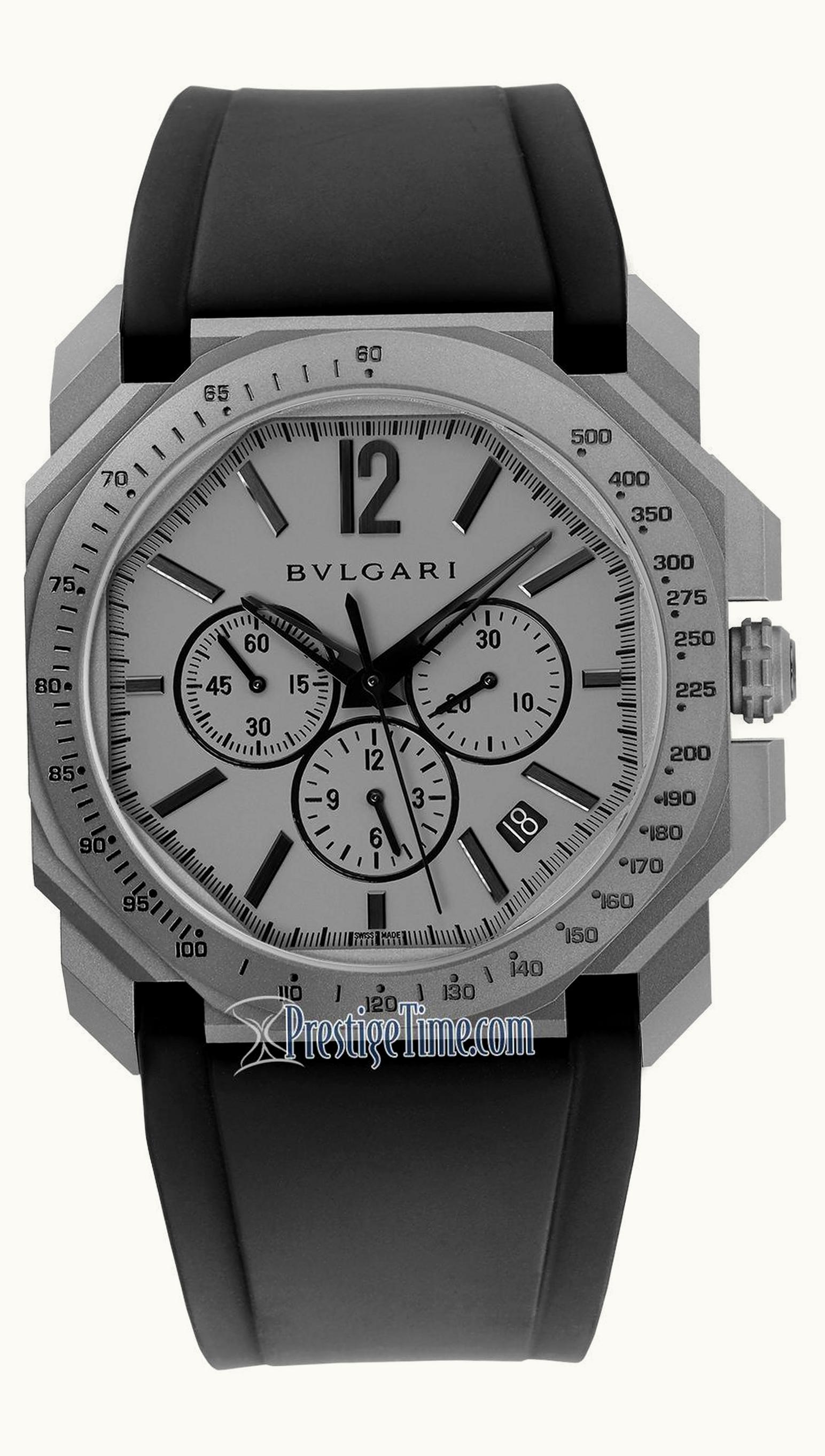 Bulgari Octo Velocissimo Titanium / Grey / Rubber