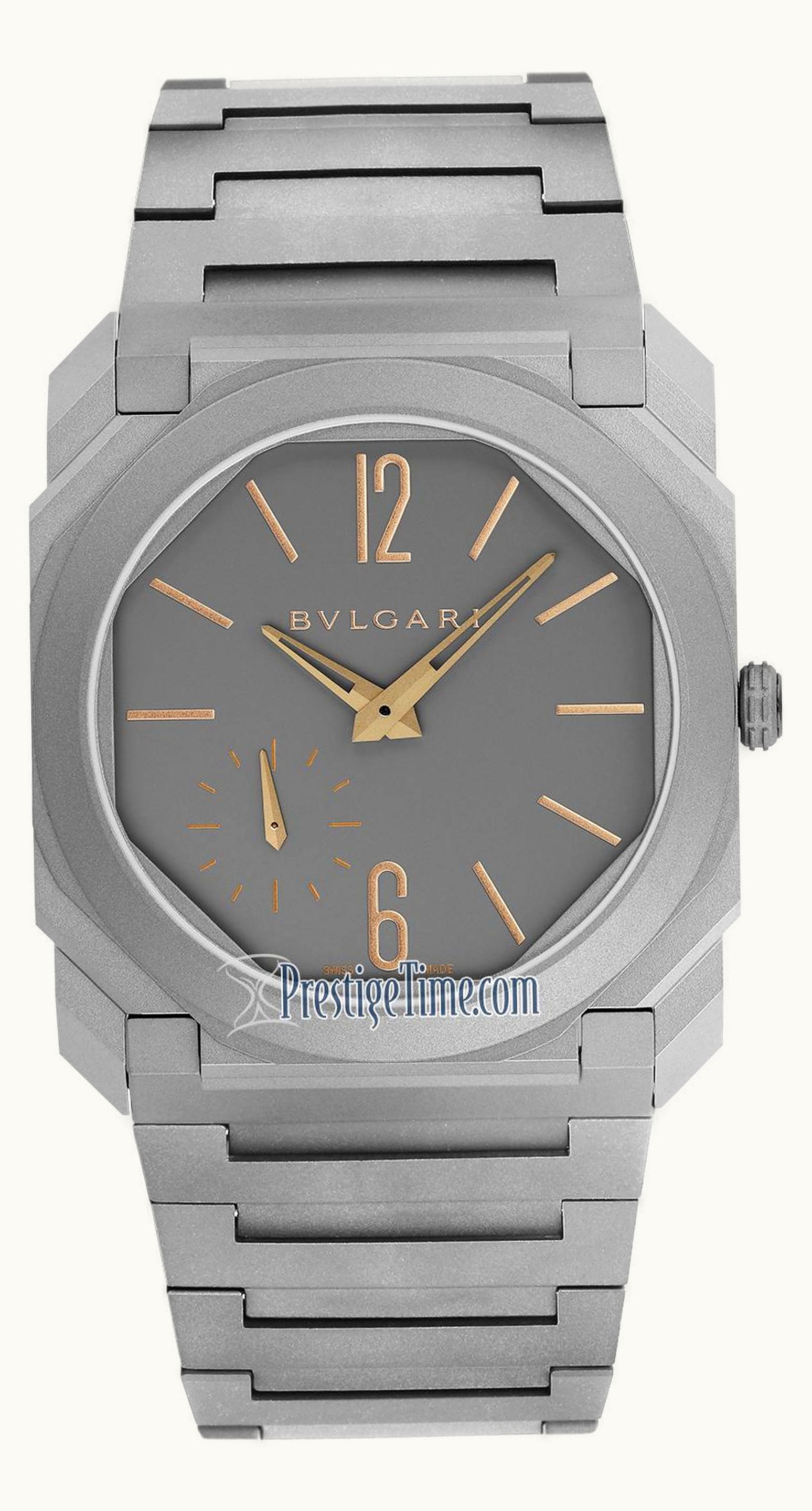 Bulgari Octo Finissimo Automatic Titanium / Grey / Bracelet