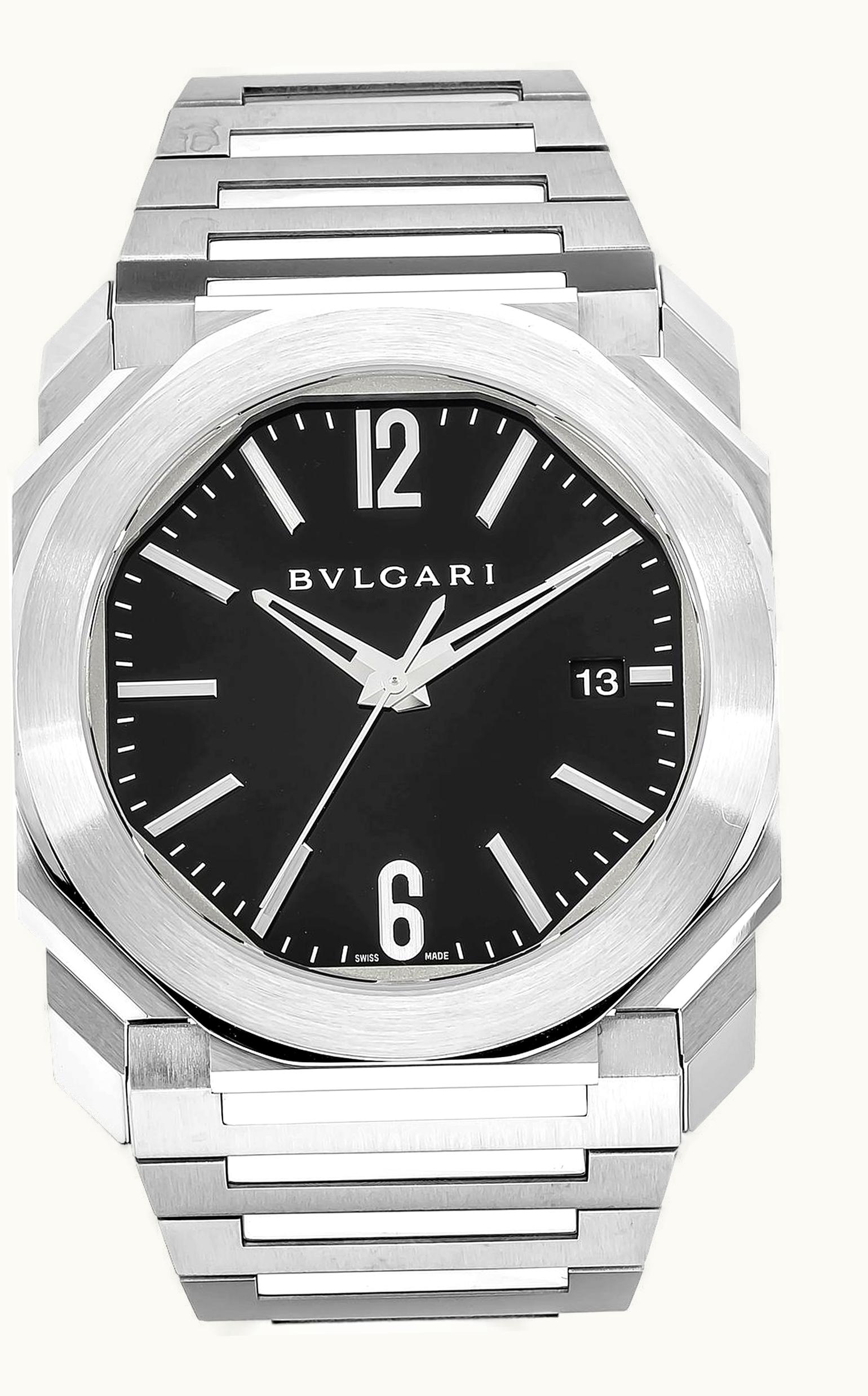 Bulgari Octo Solotempo 38 Black Bracelet