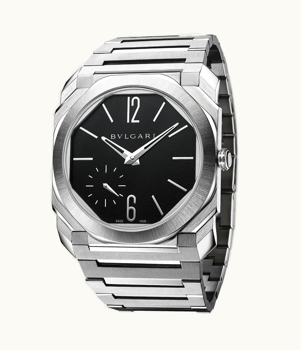 Bulgari Octo Finissimo 100m Stainless Steel / Black / Bracelet