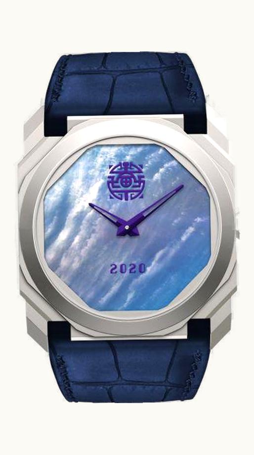 Bulgari Octo Finissimo Automatic Steel / Blue / Passione Engadina
