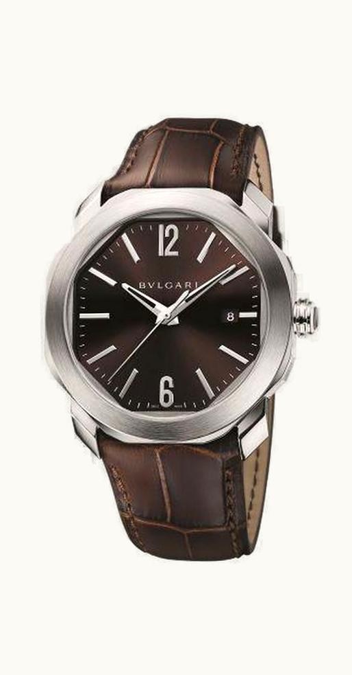 Bulgari Octo Roma 41 Stainless Steel / Brown