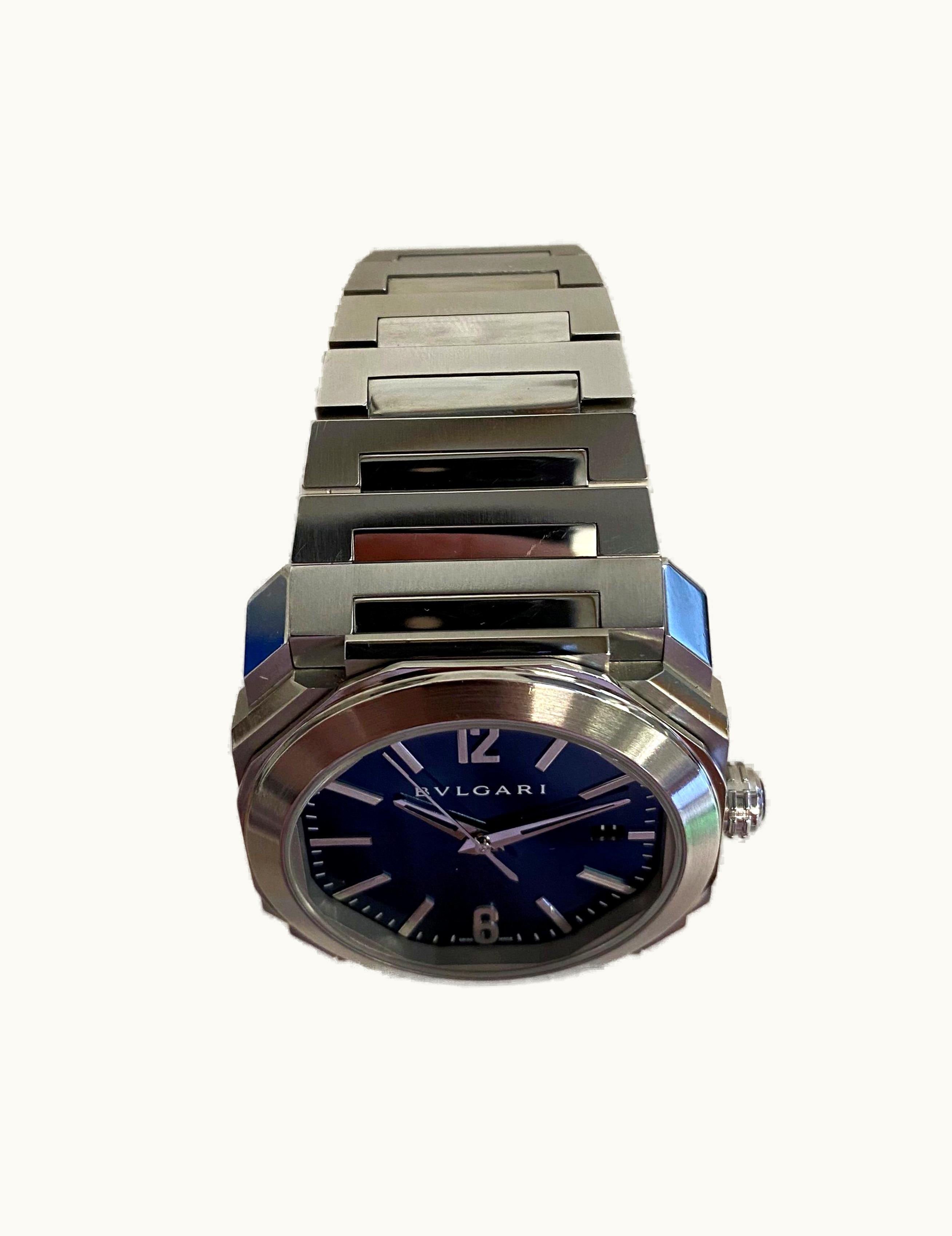 Bulgari Octo Solotempo 38 Blue Bracelet